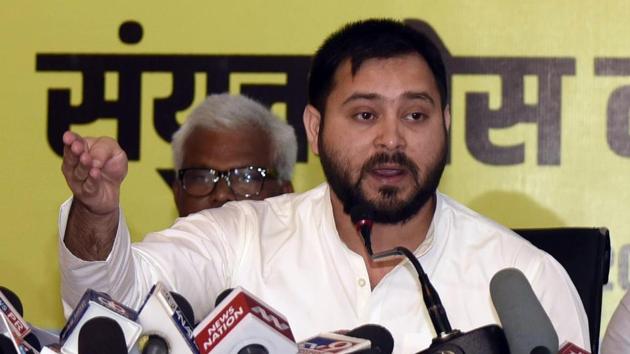 Tejashwi Yadav claimed that the general feedback received from people showed the RJD is making a “clean sweep” in phase one of the Assembly elections(ANI)