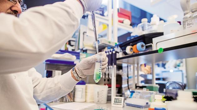 A worker tests a liquid chemical inside of a laboratory at the Pfizer Inc. research and development facility in Cambridge, Massachusetts, US(Bloomberg File Photo) A worker tests a liquid chemical inside of a laboratory at the Pfizer Inc. research and development facility in Cambridge, Massachusetts, US(Bloomberg File Photo)