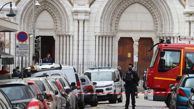 The attack comes while France is still reeling from the beheading earlier this month of middle school teacher Paty by a man of Chechen origin.(AFP Photo) The attack comes while France is still reeling from the beheading earlier this month of middle school teacher Paty by a man of Chechen origin.(AFP Photo)