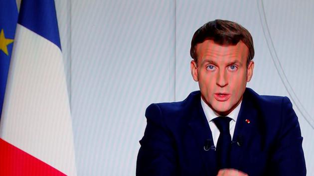 “The evolution of the virus in France has surpassed ‘even the most pessimistic projections’“, said Macron.(Reuters Photo)