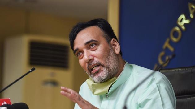 Delhi Environment Minister Gopal Rai.(PTI) Delhi Environment Minister Gopal Rai.(PTI)