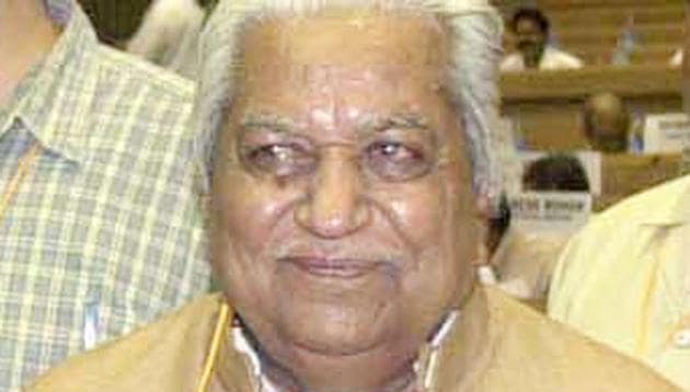 Former chief minister of Gujarat Keshubhai Patel passed away on Thursday.(PTI File Photo)