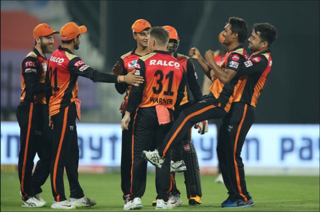 Sunrisers Hyderabad celebrate. (SRH/Twitter)