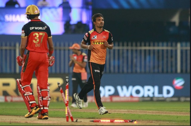 Sandeep Sharma gets a wicket. (SRH/Twitter)