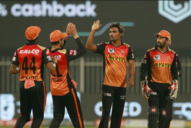 Sunrisers Hyderabad players celebrate. (SRH/Twitter)