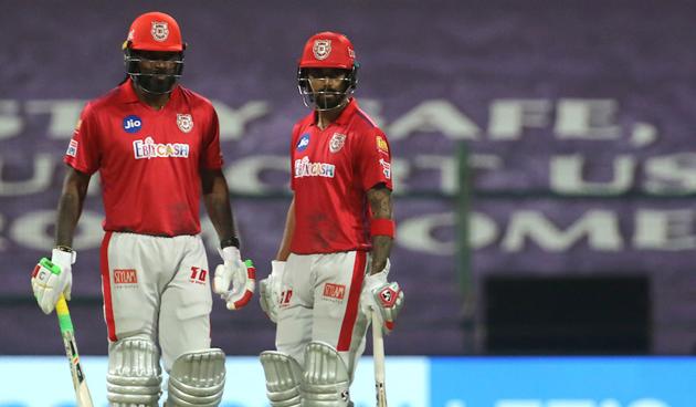 Gayle and captain KL Rahul (46) took the RR bowlers to the cleaners, stitching 120 runs for the second wicket in 13.4 overs to help KXIP post a challenging total. (ipl)