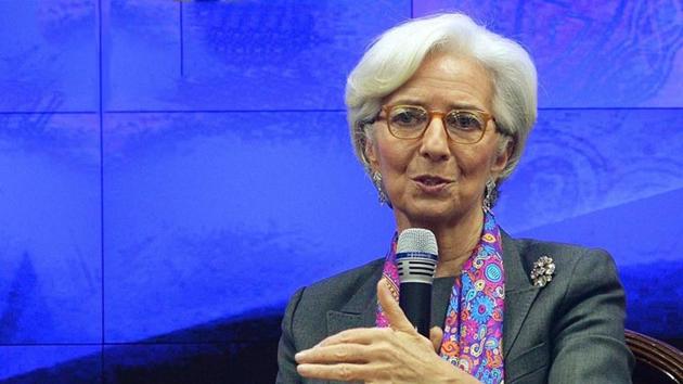 “I’m going to be myself, and therefore probably different,” Christine Lagarde declared in a defining monologue at her first press conference as European Central Bank president in late 2019(AFP)