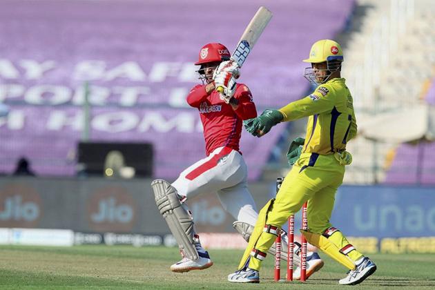 Abu Dhabi: Kings XI Punjab batsman Deepak Hooda plays a shot during the Indian Premier League (IPL) T20 cricket match against Chennai Super Kings, at Sheikh Zayed Stadium, in Abu Dhabi, Sunday, Nov. 1, 2020. (PTI Photo/Sportzpics for BCCI)(PTI01-11-2020_000129B) (PTI)
