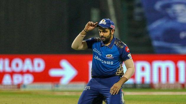 Abu Dhabi: Mumbai Indians Skipper Rohit Sharma during the first cricket match of IPL 2020 against Chennai Super Kings, at Sheikh Zayed Stadium, Abu Dhabi, UAE, Saturday, Sept. 19, 2020. (PTI Photo/Sportzpics)(PTI19-09-2020_000253A) (PTI) Abu Dhabi: Mumbai Indians Skipper Rohit Sharma during the first cricket match of IPL 2020 against Chennai Super Kings, at Sheikh Zayed Stadium, Abu Dhabi, UAE, Saturday, Sept. 19, 2020. (PTI Photo/Sportzpics)(PTI19-09-2020_000253A) (PTI)