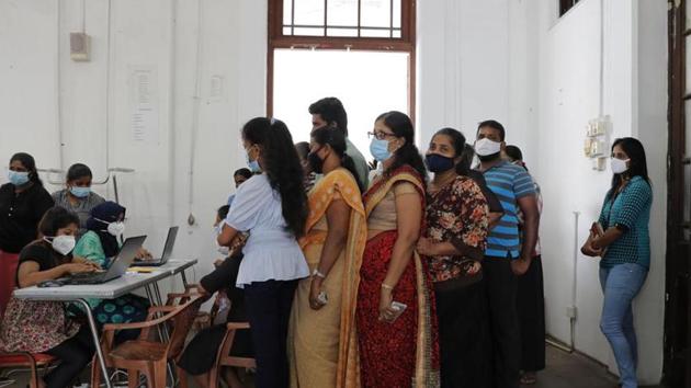 Sri Lanka possesses 25 PCR (Polymerase chain reaction) test machines, which can test 8,000 samples daily. However, the breakdown of the PCR machine at the Base Hospital has hindered the detection of Covid-19 patients. (AP file photo) Sri Lanka possesses 25 PCR (Polymerase chain reaction) test machines, which can test 8,000 samples daily. However, the breakdown of the PCR machine at the Base Hospital has hindered the detection of Covid-19 patients. (AP file photo)