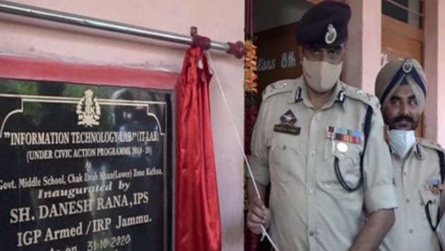 IRP 19th Battalion IGP Danesh Rana dedicating the computer lab at Kathua. (ANI) IRP 19th Battalion IGP Danesh Rana dedicating the computer lab at Kathua. (ANI)