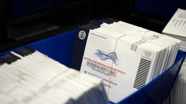Just a day before Election Day, the record-breaking number is equal to 69% of the entire voter turnout for the 2016 election. (AP file photo) Just a day before Election Day, the record-breaking number is equal to 69% of the entire voter turnout for the 2016 election. (AP file photo)