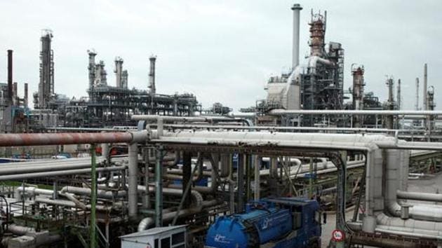 The refinery of Austrian oil and gas group OMV is pictured in Schwechat, Austria.(Reuters)