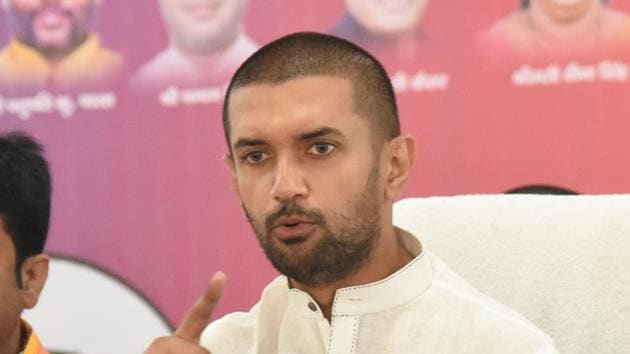 Lok Janshakti Party (LJP) national president Chirag Paswan addresses a press conference ahead of the second phase of the Bihar Assembly election, at party office in Patna (Photo by Santosh Kumar/ Hindustan Times) Lok Janshakti Party (LJP) national president Chirag Paswan addresses a press conference ahead of the second phase of the Bihar Assembly election, at party office in Patna (Photo by Santosh Kumar/ Hindustan Times)