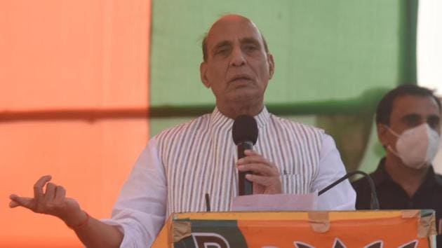 Singh slammed the Imran Khan government’s move to grant provincial status to Gilgit-Baltistan. (Santosh Kumar/HT Photo) Singh slammed the Imran Khan government’s move to grant provincial status to Gilgit-Baltistan. (Santosh Kumar/HT Photo)