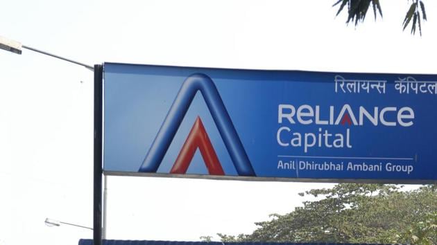 Reliance Capital hoardings are seen outside its head office in Mumbai in this file photo. Bidders can submit EoI for all or part of RCAP’s stake in key subsidiaries, including 100 per cent stake in Reliance General Insurance. (Mint Photo) Reliance Capital hoardings are seen outside its head office in Mumbai in this file photo. Bidders can submit EoI for all or part of RCAP’s stake in key subsidiaries, including 100 per cent stake in Reliance General Insurance. (Mint Photo)