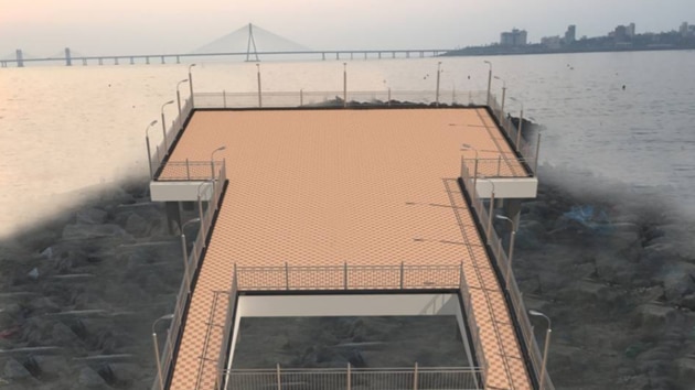 An artist’s impression of the proposed deck, which will be constructed over a defunct stormwater drain outfall. (BMC) An artist’s impression of the proposed deck, which will be constructed over a defunct stormwater drain outfall. (BMC)