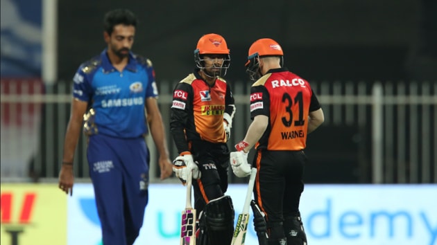 SRH vs MI Live Score, IPL 2020 Latest Match updates(IPL/Twitter)