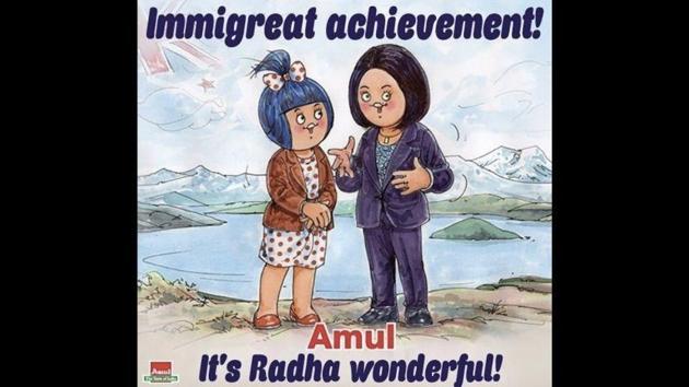 This image was shared on November 3. (Instagram/@amul_india) This image was shared on November 3. (Instagram/@amul_india)