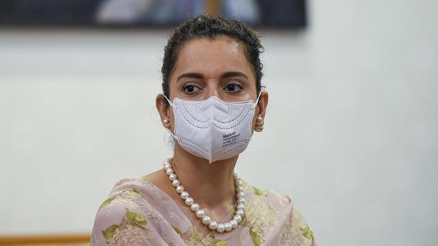 Actor Kangana Ranaut and her sister had earlier been asked to be present in Bandra police station on October 26 and 27 but they cited a family wedding for not being able to do so. (File photo) Actor Kangana Ranaut and her sister had earlier been asked to be present in Bandra police station on October 26 and 27 but they cited a family wedding for not being able to do so. (File photo)
