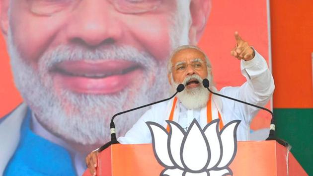 Prime Minister Narendra Modi speaks during the last leg of campaign for Bihar assembly polls, in Saharsa district on Tuesday. (PTI) Prime Minister Narendra Modi speaks during the last leg of campaign for Bihar assembly polls, in Saharsa district on Tuesday. (PTI)