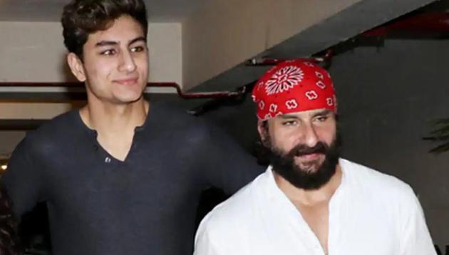 Saif Ali Khan with son Ibrahim.