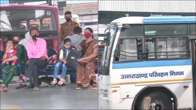 ISBTs open to thin crowd on first day of resumption of services in Delhi(Twitter/ANI)