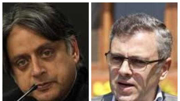 Shashi Tharoor and Omar Abdullah pointed out how the map excludes J&K and Northeast from the rest of India based on their opinion on US polls. (HT photo) Shashi Tharoor and Omar Abdullah pointed out how the map excludes J&K and Northeast from the rest of India based on their opinion on US polls. (HT photo)