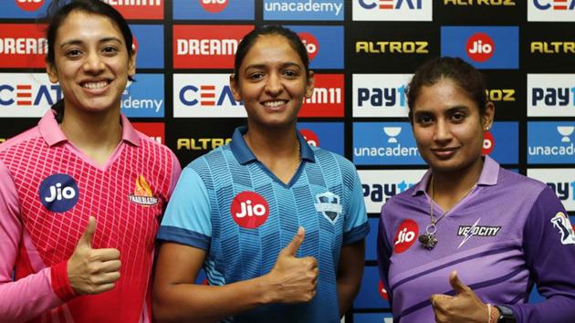 (L-R) Captains Smriti Mandhana, Harmanpreet Kaur and Mithali Raj(BCCI)