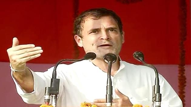Congress leader Rahul Gandhi addresses the crowd during an election rally in Katihar, Bihar, on November 3. (ANI) Congress leader Rahul Gandhi addresses the crowd during an election rally in Katihar, Bihar, on November 3. (ANI)
