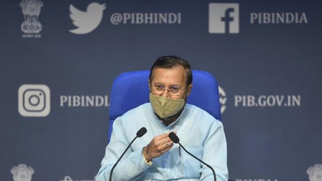 Union minister Prakash Javadekar slammed Maharashtra Police’s attack on press freedom. (File Photo) (PTI) Union minister Prakash Javadekar slammed Maharashtra Police’s attack on press freedom. (File Photo) (PTI)