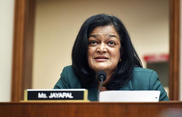 Rep. Pramila Jayapal, D-Wash., speaks during a House Judiciary subcommittee on antitrust on Capitol Hill in a Wednesday, July 29, 2020,file photo, in Washington (File Photo: AP/PTI)