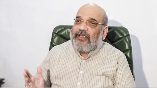 Union Home Minister Amit Shah is likely to take stock of the Bharatiya Janata Party’s organizational preparedness for the 2021 assembly election in West Bengal next year.(PTI)