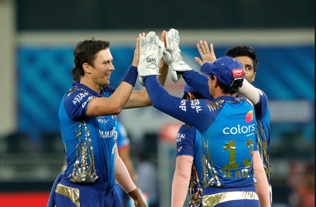Trent Boult celebrates a wicket. (IPL/Twitter)