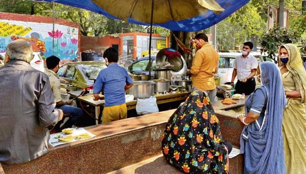 Let’s get straight to the point—the sookhi aloo subzi. It is too yummy, almost like the one we make at home, but homelier. (HT photo) Let’s get straight to the point—the sookhi aloo subzi. It is too yummy, almost like the one we make at home, but homelier. (HT photo)
