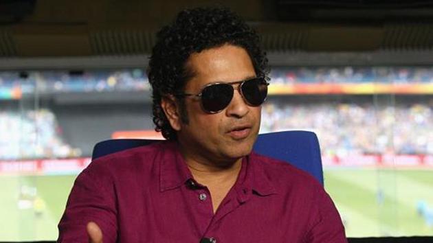MELBOURNE, AUSTRALIA - FEBRUARY 22: Sachin Tendulkar speaks to the media during the 2015 ICC Cricket World Cup match between South Africa and India at Melbourne Cricket Ground on February 22, 2015 in Melbourne, Australia. (Photo by Quinn Rooney/Getty Images)(Getty Images)