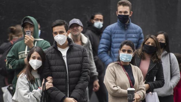 Canada has recorded new highs in the infection count in recent days, tallying another 2,761 cases to take the total on Wednesday night to 247,439. (AP) Canada has recorded new highs in the infection count in recent days, tallying another 2,761 cases to take the total on Wednesday night to 247,439. (AP)