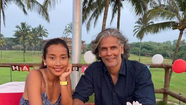 Milind Soman celebrated his birthday in Goa with wife Ankita Konwar.