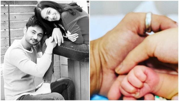 Amrita Rao and RJ Anmol have shared the first picture of their son.