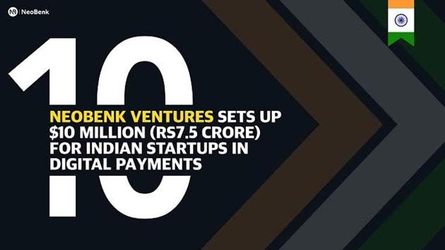 NeoBenk Ventures Sets up $10 Million (Rs7.5 Crore) for Indian Startups in Digital Payments.(NeoBenk) NeoBenk Ventures Sets up $10 Million (Rs7.5 Crore) for Indian Startups in Digital Payments.(NeoBenk)