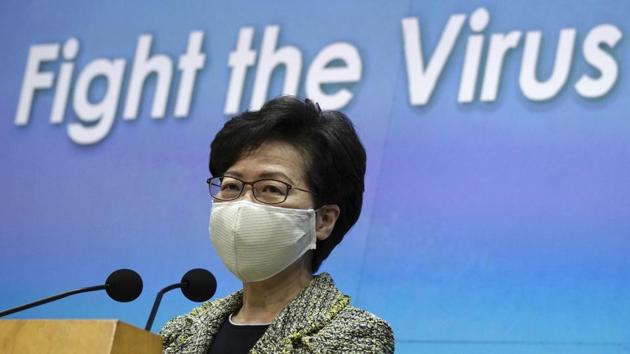 Vice Premier Han Zheng said that Carrie Lam’s government had overcome all kinds of difficulties and dealt with the challenges. (AP Photo/Vincent Yu) Vice Premier Han Zheng said that Carrie Lam’s government had overcome all kinds of difficulties and dealt with the challenges. (AP Photo/Vincent Yu)