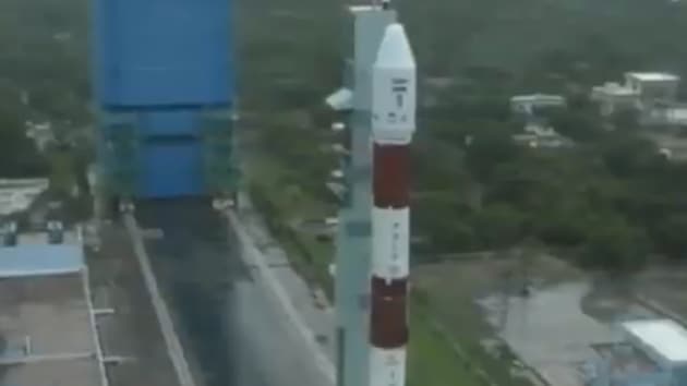 Filling of fuel for the second stage (PS2), fourth stage (PS4) and oxidiser for PS4 of PSLV-C49 had been completed, ISRO tweeted.(Screengrab)