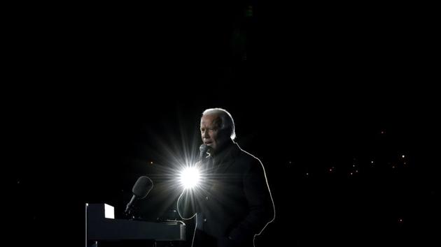 Democratic presidential candidate former Vice President Joe Biden speaks at a drive-in campaign rally.(AP file photo)