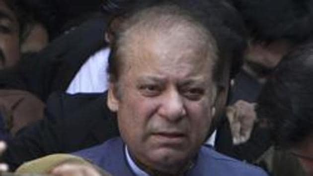 Nawaz Sharif, the 70-year-old supreme leader of the Pakistan Muslim League-Nawaz (PML-N) who was ousted from power in 2017 by the apex court on graft charges.(AP file photo)