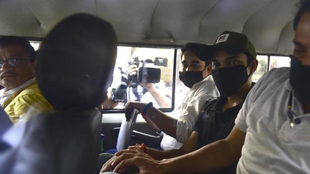 The NCB had arrested Showik, his sister, and others under several relevant sections of the NDPS Act in connection with a case emerging out of the investigation into the death of Sushant Singh Rajput.(Anshuman Poyrekar/HT Photo) The NCB had arrested Showik, his sister, and others under several relevant sections of the NDPS Act in connection with a case emerging out of the investigation into the death of Sushant Singh Rajput.(Anshuman Poyrekar/HT Photo)