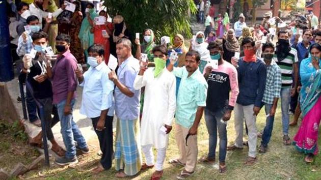 Polling for the third phase in 78 constituencies across 78 districts started at 7am.(ANI file photo) Polling for the third phase in 78 constituencies across 78 districts started at 7am.(ANI file photo)