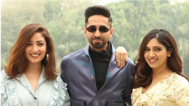 Ayushmann Khurrana, Yami Gautam, Bhumi Pednekar worked together on Bala. Ayushmann Khurrana, Yami Gautam, Bhumi Pednekar worked together on Bala.