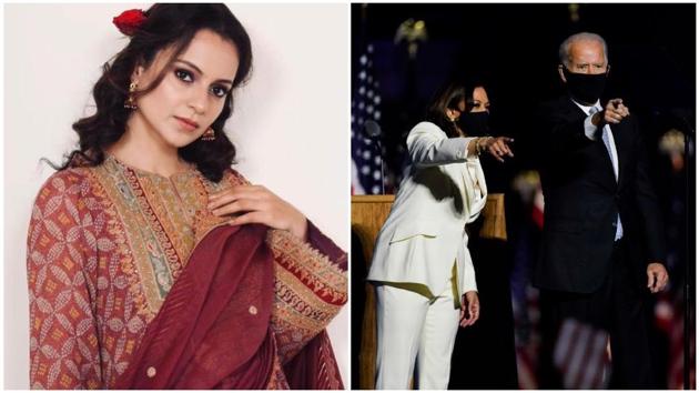 Kangana Ranaut has tweeted about Joe Biden and Kamala Harris’ win at the US elections.