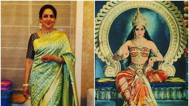 Hema Malini shared a throwback picture on Instagram.