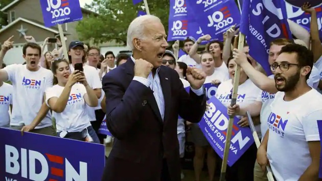 In New York, hundreds of Biden supporters converged on Washington Square Park, a staging ground of protests over the past few nights, to cheer and wave signs (AP file Photo) In New York, hundreds of Biden supporters converged on Washington Square Park, a staging ground of protests over the past few nights, to cheer and wave signs (AP file Photo)